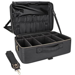 Fmeida Extra Large Makeup Bag, Makeup Case Professional Makeup Artist Kit Train Case Travel Cosmetic Bag Brush Organizer - 1 of 4