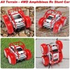 Amphibious RC Car, 360 Flip Stunt Toy with Sidelights, Beach Pool Off - Road Water Boat Remote Control Car - 2 of 3