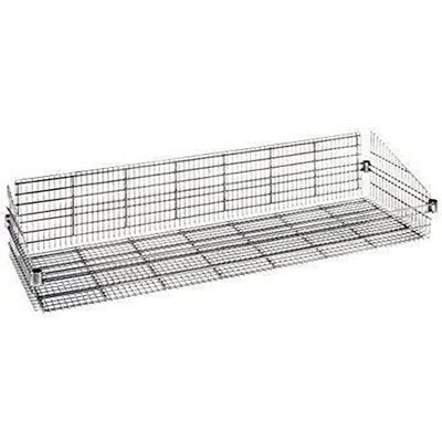 Quantum Storage Systems Basket, Post Mount, 24"W X 60"L X 10"H, 600 Lb. Load Capacity Per Basket