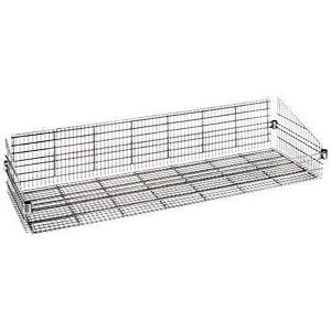 Quantum Storage Systems Basket, Post Mount, 24"W X 60"L X 10"H, 600 Lb. Load Capacity Per Basket - 1 of 1