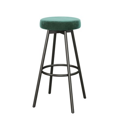 NicBex Dining Chairs Upholstered Chair Faux Velvet Bar Stool for Dining Table with Metal Base Suitable for Kitchen, Home Bar