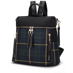 MKF Collection Nishi Women's Plaid Backpack Bag by Mia K - 1 of 4