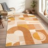 COZONY Geometric Runner Rug Runner, Washable Non-Slip Hallway Carpet Mat with Boho Print, Low Pile for Kitchen, Entryway, Laundry Room - 2 of 4