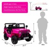 12V Electric Ride On Car for Kids with Remote Control, MP3 Player, LED Lights, Double Doors, Suspension System, Seat Belt, Toy for Kids - 3 of 4