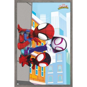 Trends International Marvel Spidey and His Amazing Friends - Wall Framed Wall Poster Prints - 1 of 4