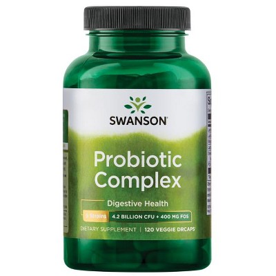 Swanson Probiotic Complex 4 Billion Cfu 120 Veg Drcaps.