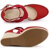 Allegra K Women's Closed Toe Espadrille Platform Wedges Heel Ankle Strap Sandal - 4 of 4