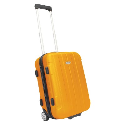 orange carry on suitcase