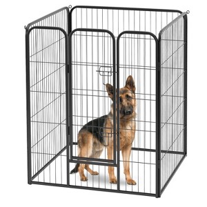FDW Dog Playpen Pet Dog Fence 2-32 Panels  24/32/40"H Metal Dog Pen Outdoor Exercise Pen with Doors for Large/Medium /Small Dogs for RV,Camping,Yard - 1 of 4
