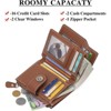 BEAFUP Wallet for Women - RFID Blocking Bifold Leather Wallet with 16 Card Slots & Zipper Pocket,Easy-to-Use - 2 of 4