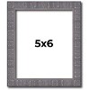 PosterPalooza | Photo Size Textured Grey Picture Frame - UV Acrylic, Foam Board Backing, Hanging Hardware - 2 of 4