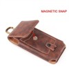 LUXMO Large Vertical Universal Pouch - Brown - 4 of 4