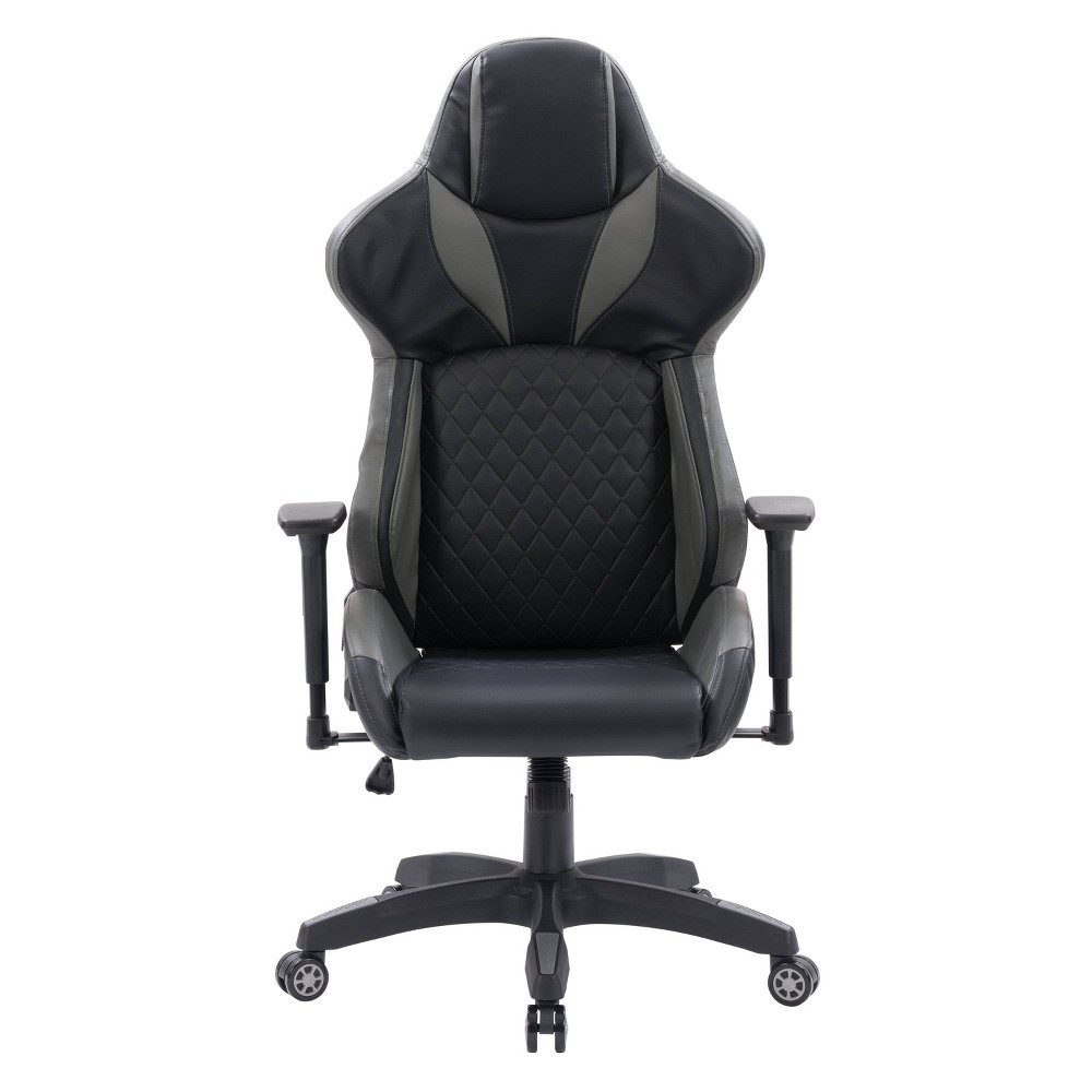 Photos - Computer Chair CorLiving Nightshade Gaming Chair Black and Gray  