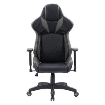 Nightshade Gaming Chair Black and Gray - CorLiving