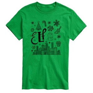 Men's - Elf - Doodle Logo Short Sleeve Graphic T-Shirt - 1 of 3