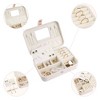 Unique Bargains Portable PU Leather Travel Jewelry Box with Mirror - 3 of 4