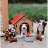 HABA Little Friends Dog Lucky - Pet Toy Figure with Doghouse & Wooden Bones - 3 of 4
