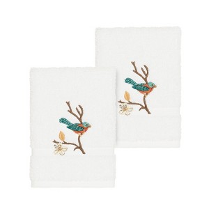 Linum Home Textiles 100% Turkish Cotton SPRING TIME Embellished Towel Set - 1 of 3