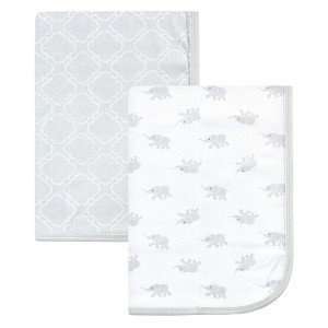 Luvable Friends Baby Cotton Swaddle Blanket, Elephant, One Size - 1 of 1