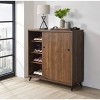 Waina Cabinet Oak - Acme Furniture: Mid-Century Modern Entryway Organizer with Adjustable Shelves - 4 of 4