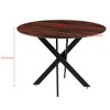Anybear 42.1" End Table for 4-6 people With Round Mdf Table Top - 4 of 4