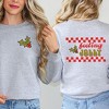 Simply Sage Market Women's Graphic Sweatshirt Feeling Jolly Checkered Front and Back - 2 of 4