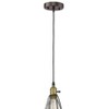 Chloe Lighting Charles Industrial-Style 1 Light Rubbed Bronze Ceiling Mini Pendant 8"Shade - 4 of 4