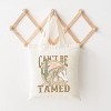 City Creek Prints Can't Be Tamed Rope Canvas Tote Bag - 15x16 - Natural - 2 of 2