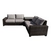 Courtyard Casual St Lucia 3 pc Sectional Set  Includes:  One Left and One Right Sectional Loveseats, and One Corner End Table - 4 of 4