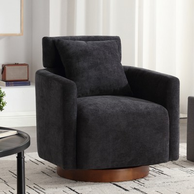 MOONMISS 360 degree rotation design,soft and comfortable chenille fabric,ergonomic design of the living room chair