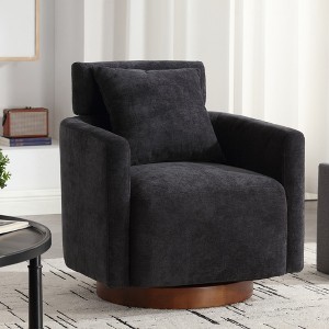 MOONMISS 360 degree rotation design,soft and comfortable chenille fabric,ergonomic design of the living room chair - 1 of 4