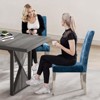NicBex High-End Plush Velvet Upholstered Tufted Dining Chairs Set of 2 with Stainless Steel Legs,Modern Accent Chairs for Dining Room,Office - 3 of 4