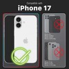 Vena For Apple iPhone 17 Case Magsafe, Magnetic Ring Kickstand, Shockproof Translucent Back Slim Protective Phone Case, Blue - 2 of 4