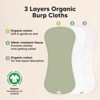 KeaBabies 5pk Urban Baby Burp Cloths, Organic Burping Cloth for Babies, Burp Rags for Baby Girls, Boys - 4 of 4