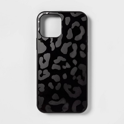 heyday™ Apple iPhone 12/iPhone 12 Pro Phone Case - Black Leopard Print