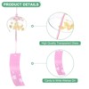 Unique Bargains Glass Outdoor Handmade Wind Chimes Purple Pink 1 Pack - 2 of 4