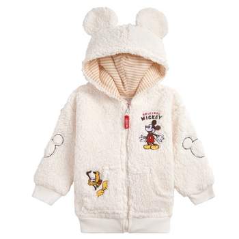 Disney Winnie the Pooh Mickey Mouse Tigger Pluto Zip Up Hoodie Newborn to Little Kid