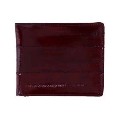 Men's Genuine Eel Skin Credit Card & Money Clip Wallet