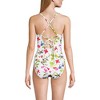 Lands' End Women's Chlorine Resistant Lace Up One Piece Swimsuit - 2 of 4