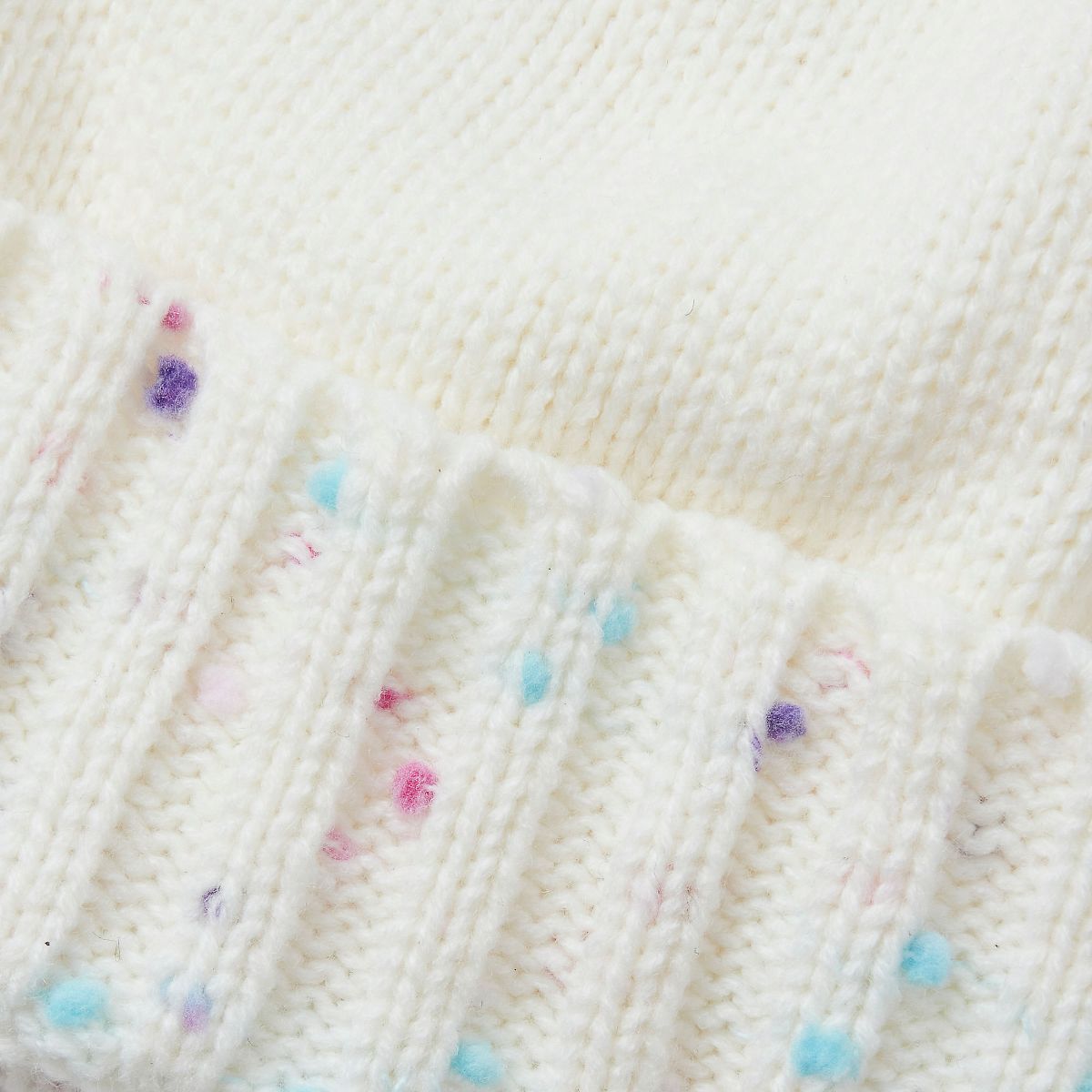 Lands' End Kids Fleece Lined Pom Hat - thumbnail 4