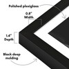 Americanflat Gallery-Style Picture Frame with Mat to Secure Artwork, Prints, and Photos - 3 of 4