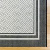 Gertmenian 6.5'x9.5' Paseo Soroa Rectangular Woven Indoor/Outdoor Area Rug Gray/Black - 2 of 4