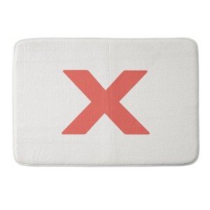 Deny Designs April Lane Art Block Monogram Memory Foam Bath Mat - 1 of 4