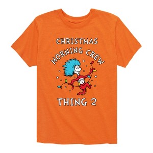 Boys' - The Cat in the Hat - Christmas Morning Crew Thing 2 Short Sleeve Graphic T-Shirt - 1 of 4