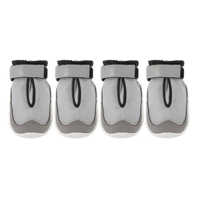 Unique Bargains Breathable Dog Shoes Dog Boots Paw Protectors 4 Pcs