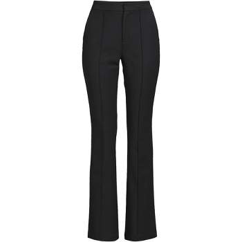 Lands' End Women's Tall Starfish High Rise Pintuck Straight Leg Elastic  Waist Pull On Ankle Pants - X Large Tall - Black : Target