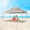 XINGHANZHENXUAN White Adjustable Canopy Gazebo, Waterproof Party Tent,  for Weddings, Events & Backyard - 3 of 4