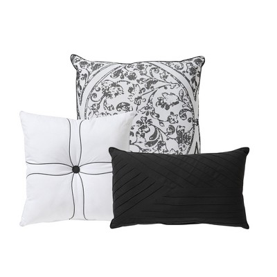 Sweet Home Collections Trieste 11 Piece Damask Jacquard Complete Bedding Set with Sheets- Queen, White — фото 4