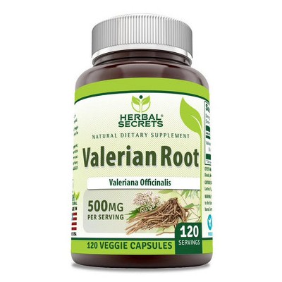 Herbal Secrets Valerian Root 500 Mg 120 Veggie Capsules : Target