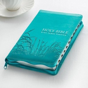 KJV Standard Size Thumb Index Edition - (Leather Bound) - 1 of 1